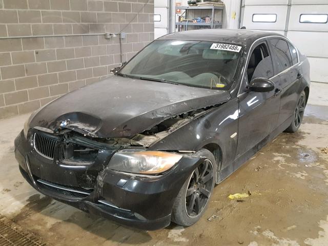 WBAVD53597A006105 - 2007 BMW 335 XI BLACK photo 2