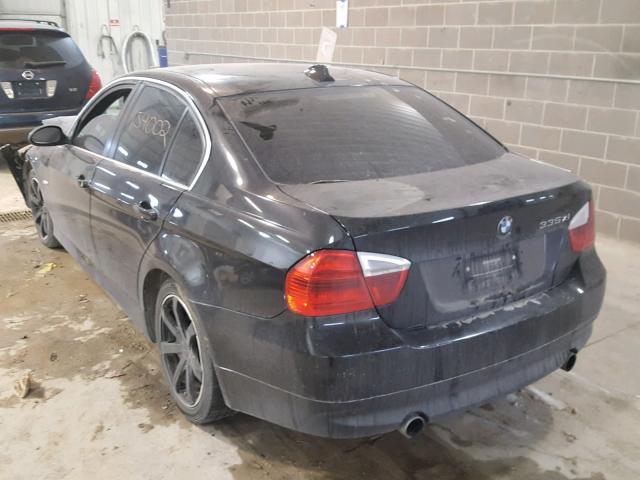 WBAVD53597A006105 - 2007 BMW 335 XI BLACK photo 3