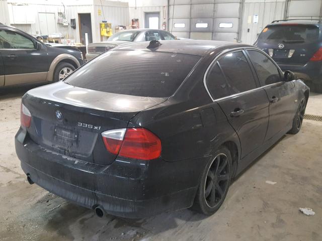 WBAVD53597A006105 - 2007 BMW 335 XI BLACK photo 4