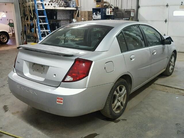 1G8AZ52F54Z221579 - 2004 SATURN ION LEVEL SILVER photo 4