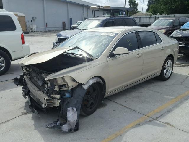 1G1ZC5EB3AF314304 - 2010 CHEVROLET MALIBU 1LT 金色 照片 2