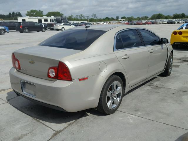 1G1ZC5EB3AF314304 - 2010 CHEVROLET MALIBU 1LT 金色 照片 4