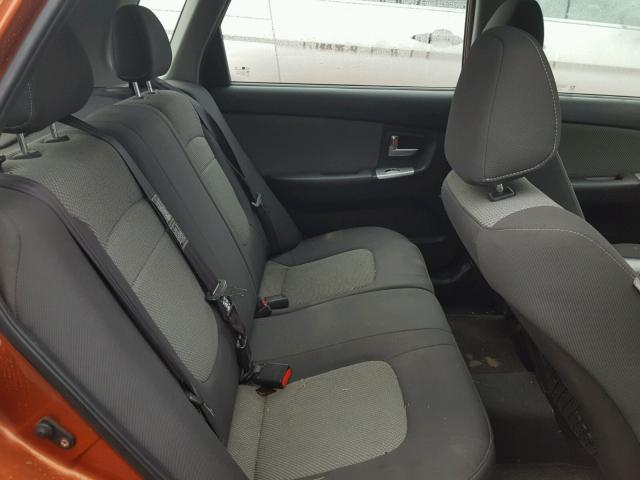 KNAFE161485017770 - 2008 KIA SPECTRA5 5 ORANGE photo 6