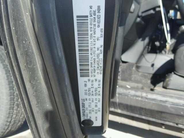 1C4AJWAG3EL249561 - 2014 JEEP WRANGLER S CHARCOAL photo 10