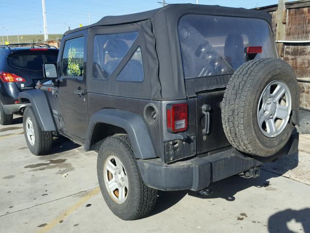 1C4AJWAG3EL249561 - 2014 JEEP WRANGLER S CHARCOAL photo 3