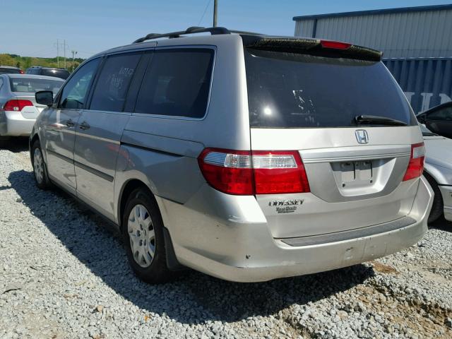 5FNRL382X6B065311 - 2006 HONDA ODYSSEY LX SILVER photo 3