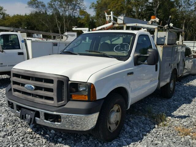 1FDSF30576EB51350 - 2006 FORD F350 SRW S WHITE photo 2