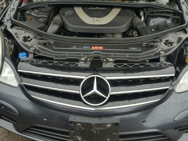 4JGCB6FE0AA109370 - 2010 MERCEDES-BENZ R 350 4MAT GRAY photo 7