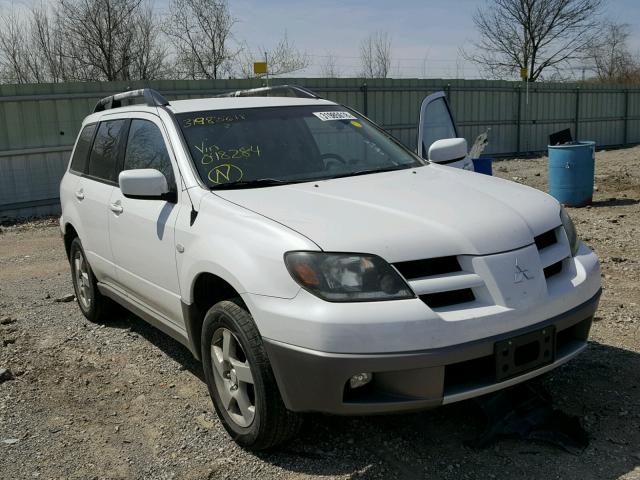 JA4LZ41G73U048284 - 2003 MITSUBISHI OUTLANDER WHITE photo 1