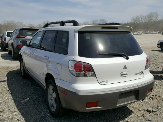 JA4LZ41G73U048284 - 2003 MITSUBISHI OUTLANDER WHITE photo 3