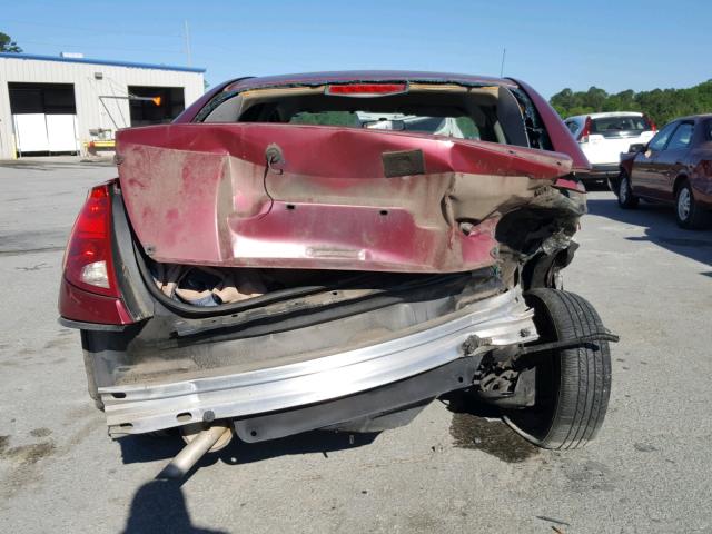 1G8AJ55F26Z170659 - 2006 SATURN ION LEVEL RED photo 9