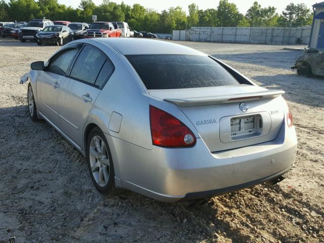 1N4BA41E87C833633 - 2007 NISSAN MAXIMA SE SILVER photo 3