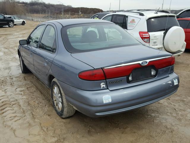 1FAFP6638YK111279 - 2000 FORD CONTOUR SE BLUE photo 3