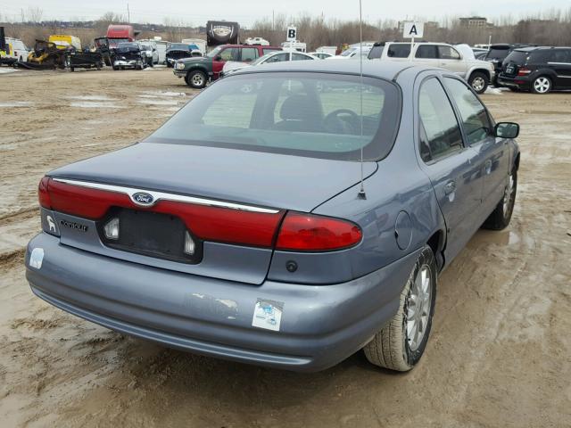 1FAFP6638YK111279 - 2000 FORD CONTOUR SE BLUE photo 4