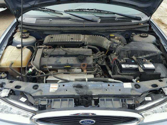 1FAFP6638YK111279 - 2000 FORD CONTOUR SE BLUE photo 7