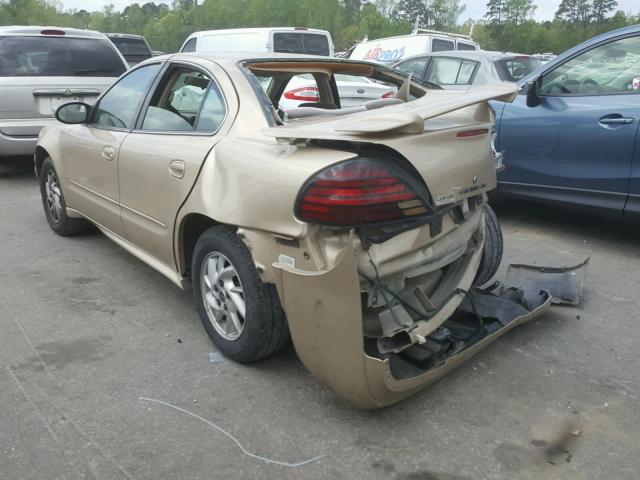 1G2NF52E64M593876 - 2004 PONTIAC GRAND AM S ოქროსფერი ფოტო 3