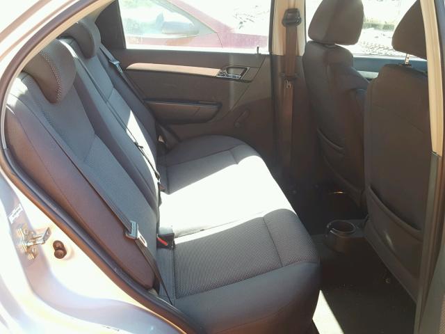 KL1TD5DE1BB219245 - 2011 CHEVROLET AVEO LS SILVER photo 6