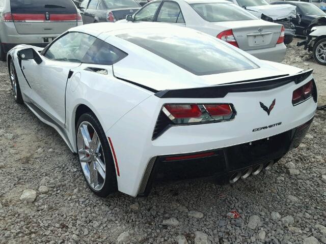 1G1YB2D72G5115561 - 2016 CHEVROLET CORVETTE S WHITE photo 3