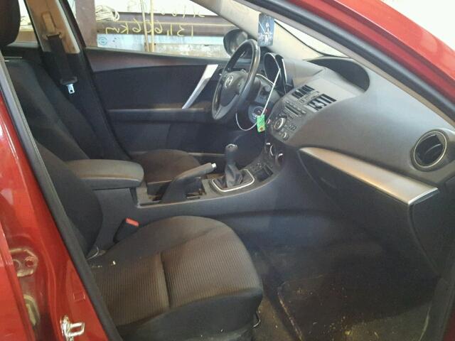 JM1BL1V73C1617242 - 2012 MAZDA 3 I RED photo 5