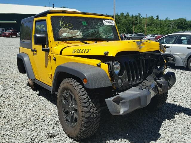 1C4AJWAG8FL639864 - 2015 JEEP WRANGLER S 黄色 照片 1