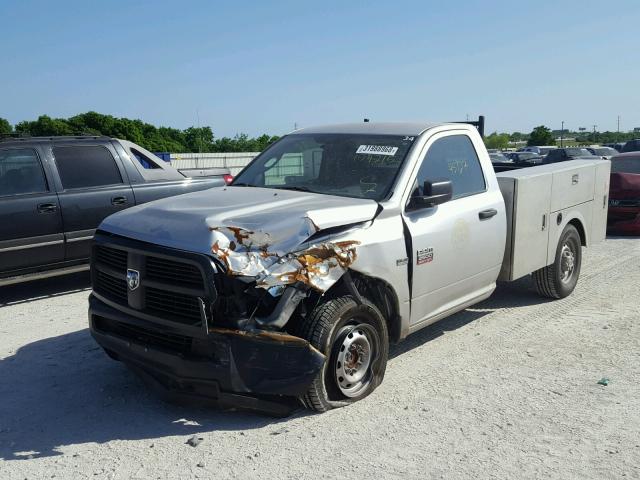 3C6LD4AT9CG154215 - 2012 DODGE RAM 2500 S SILVER photo 2