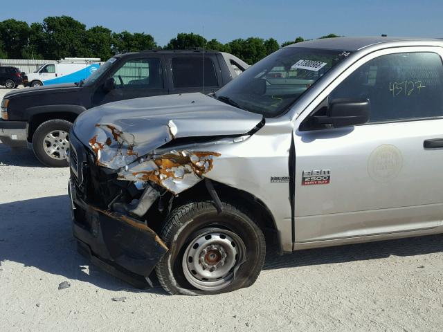 3C6LD4AT9CG154215 - 2012 DODGE RAM 2500 S SILVER photo 9