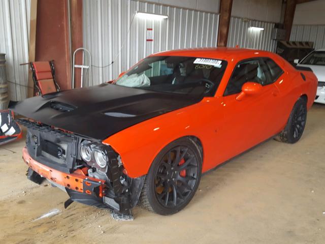 2C3CDZC91GH288010 - 2016 DODGE CHALLENGER ORANGE photo 2