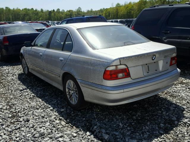 WBADT63431CF13821 - 2001 BMW 530 I AUTO SILVER photo 3