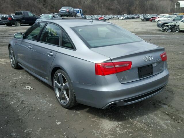 WAUHGAFC1EN157470 - 2014 AUDI A6 PRESTIG GRAY photo 3