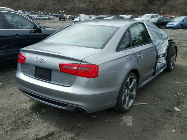 WAUHGAFC1EN157470 - 2014 AUDI A6 PRESTIG GRAY photo 4