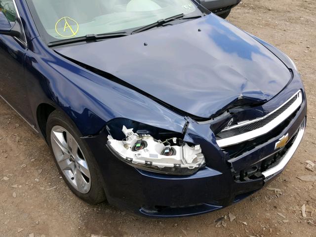 1G1ZH57B694157115 - 2009 CHEVROLET MALIBU 1LT BLUE photo 9