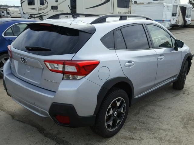 JF2GTAAC1JH220093 - 2018 SUBARU CROSSTREK SILVER photo 4