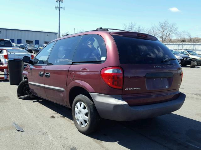 1D4GP25B73B167905 - 2003 DODGE CARAVAN SE RED photo 3