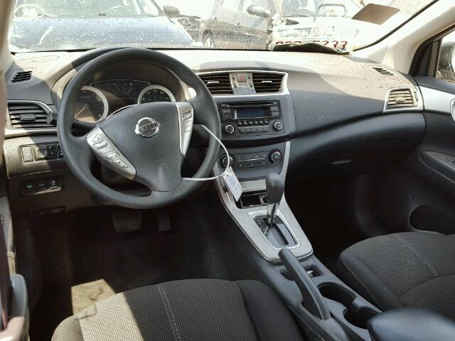 3N1AB7APXFY221108 - 2015 NISSAN SENTRA S/S SILVER photo 9