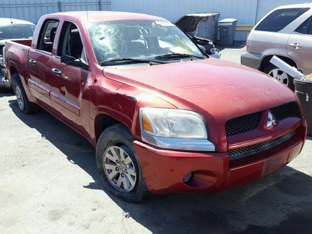 1Z7HT28K06S576507 - 2006 MITSUBISHI RAIDER LS RED photo 1