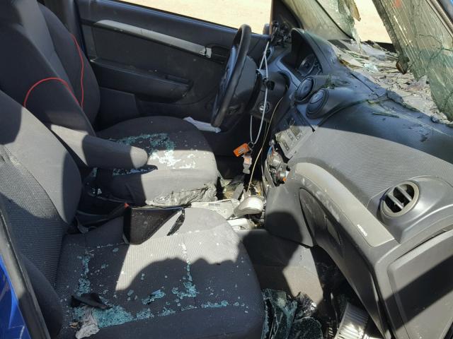 KL1TD56678B115793 - 2008 CHEVROLET AVEO BASE Կապույտ լուսանկար 5