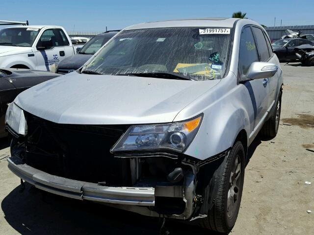 2HNYD28318H510473 - 2008 ACURA MDX SILVER photo 2