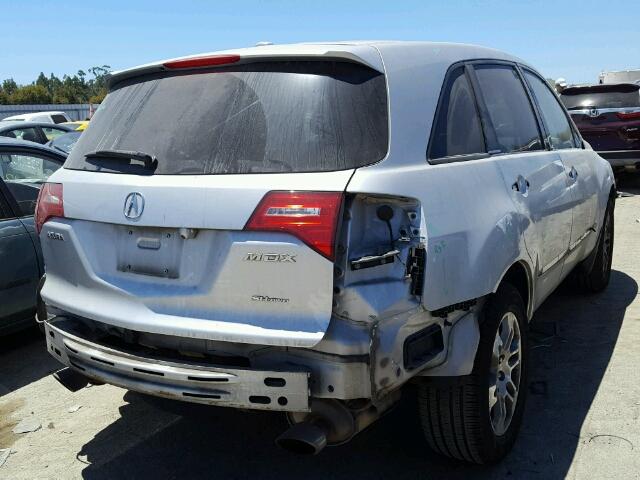 2HNYD28318H510473 - 2008 ACURA MDX SILVER photo 4