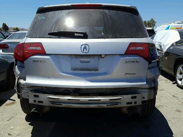 2HNYD28318H510473 - 2008 ACURA MDX SILVER photo 9