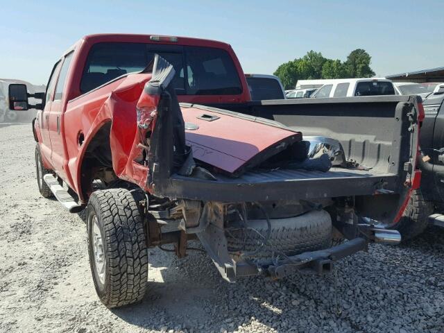 1FTWW31R68ED12930 - 2008 FORD F350 SRW S RED photo 3