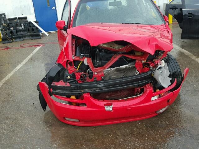 KL1TD66657B785251 - 2007 CHEVROLET AVEO BASE Կարմիր լուսանկար 10