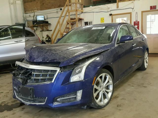 1G6AL5S31D0117899 - 2013 CADILLAC ATS PREMIU BLUE photo 2