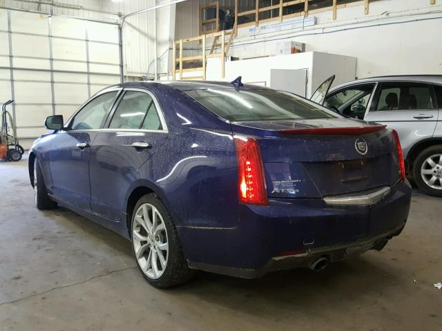 1G6AL5S31D0117899 - 2013 CADILLAC ATS PREMIU BLUE photo 3