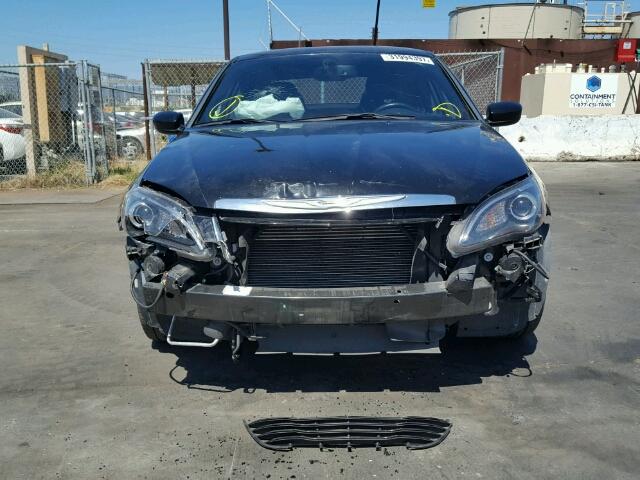 1C3CCBCG7DN726542 - 2013 CHRYSLER 200 BLACK photo 9