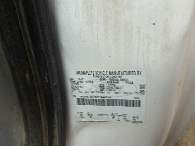 1FDWF36PX6EA44318 - 2006 FORD F350 SUPER WHITE photo 10