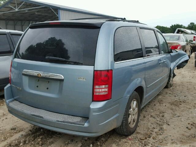 2A8HR54P58R660607 - 2008 CHRYSLER TOWN & COU BLUE photo 4