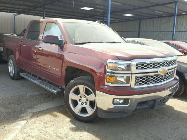 3GCUKREC2FG141417 - 2015 CHEVROLET SILVERADO BURGUNDY photo 1