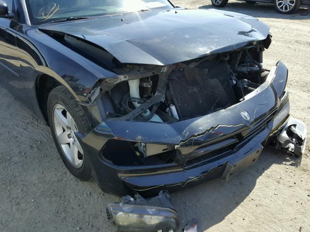 2B3KA43D89H554604 - 2009 DODGE CHARGER BLACK photo 9