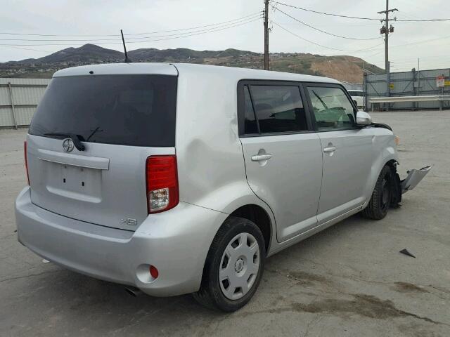 JTLZE4FEXCJ017121 - 2012 TOYOTA SCION XB SILVER photo 4