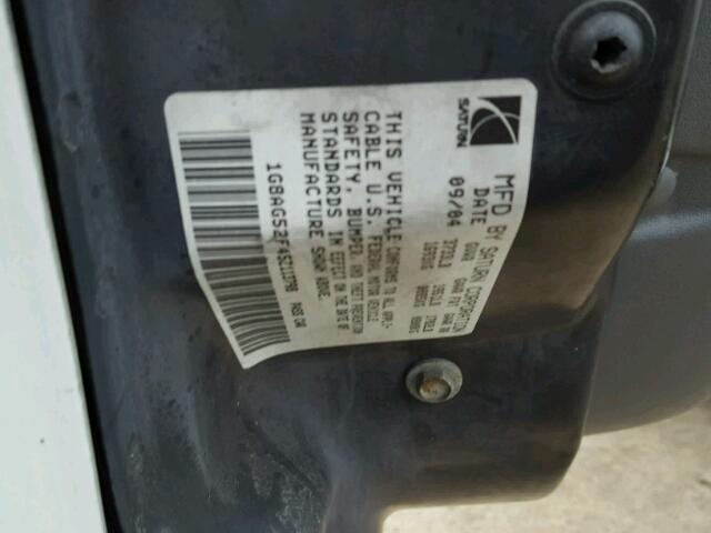 1G8AG52F45Z113798 - 2005 SATURN ION LEVEL WHITE photo 10